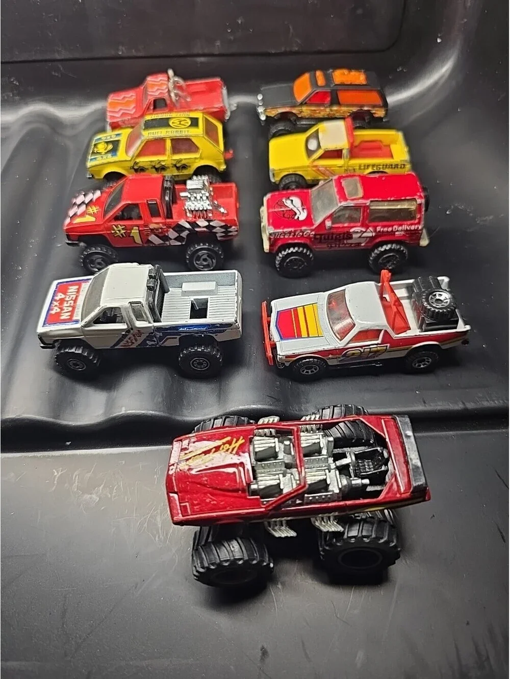 Lot Of 9 Hot Wheels/Matchbox Trucks 70s/80s